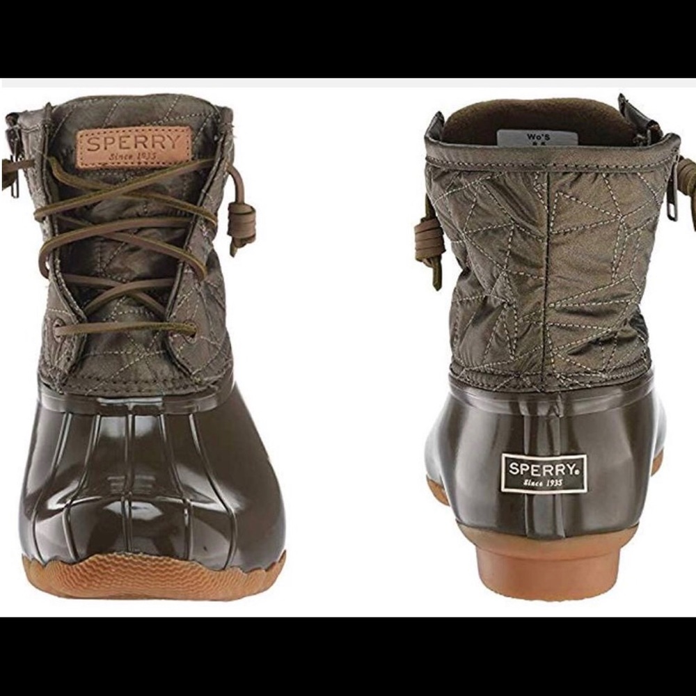 Sperry Green rain boot